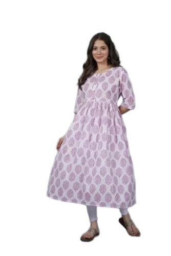Jaipur Print Anarkali Kurti