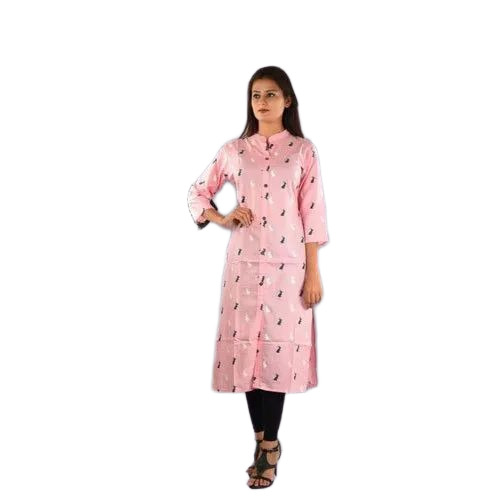 Ladies Rayon Printed Kurti