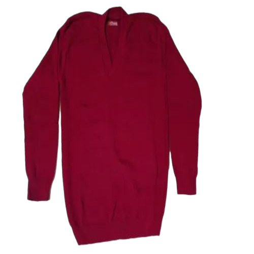 Maroon Plain School Sweater