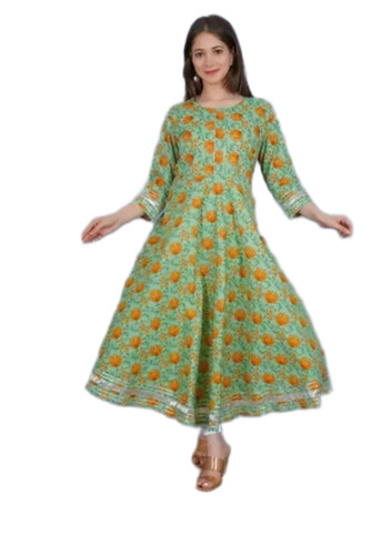 Printed Anarkali Kurti