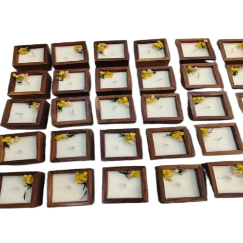 Square Scented Soy Wax Candle