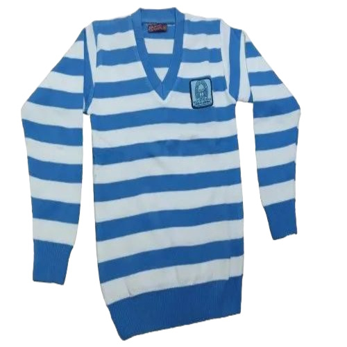 Stripe Woolen School Sweater