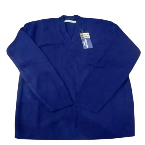 V Neck Full Sleeve Woolen School Sweater