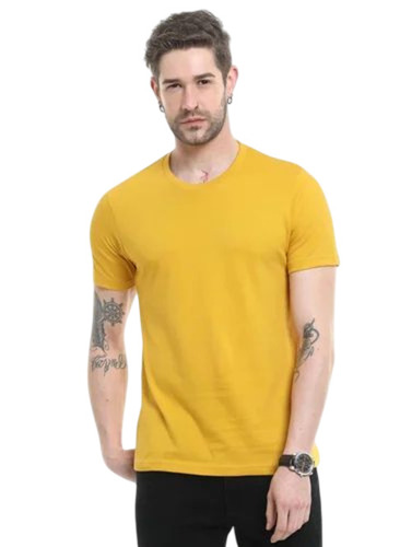 Yellow Plain T Shirt