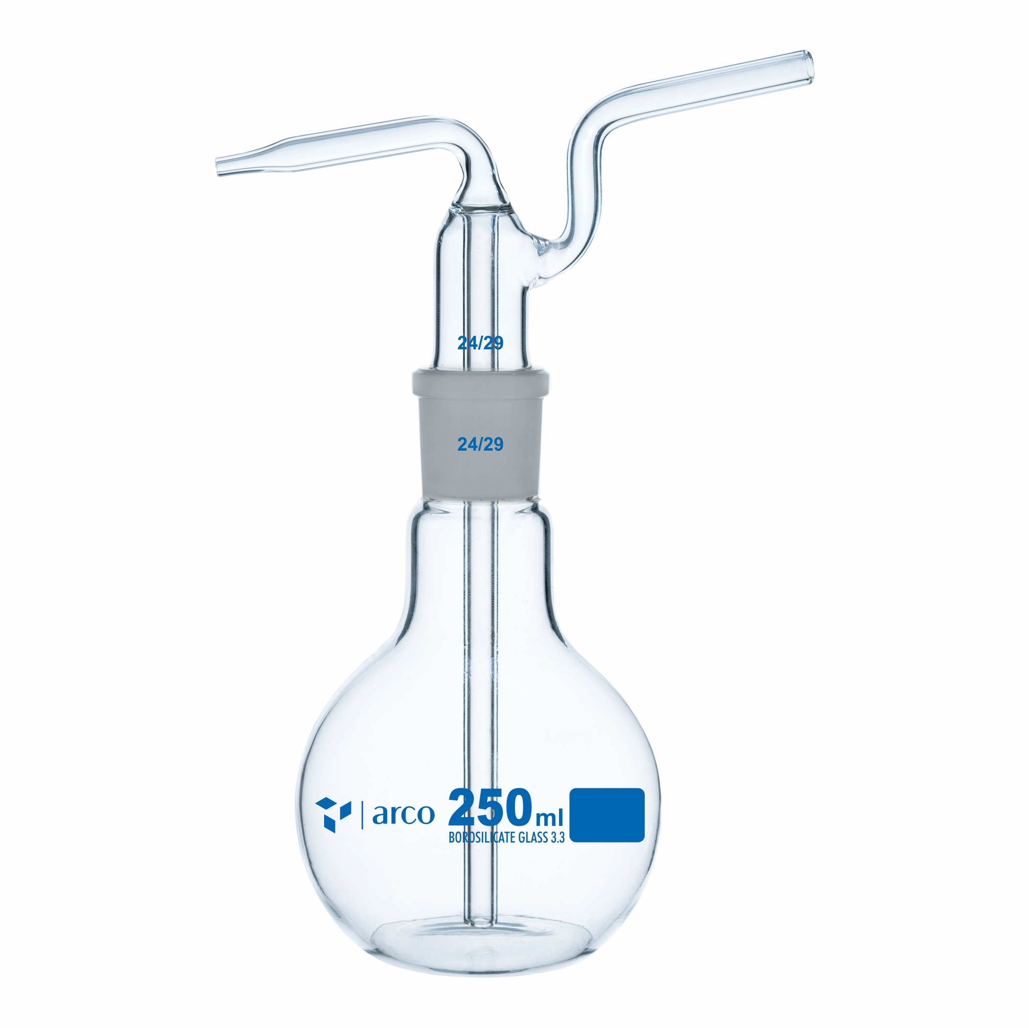 Gas Washing Bottle Drechsel Complete Set 250Ml - Color: Transparent