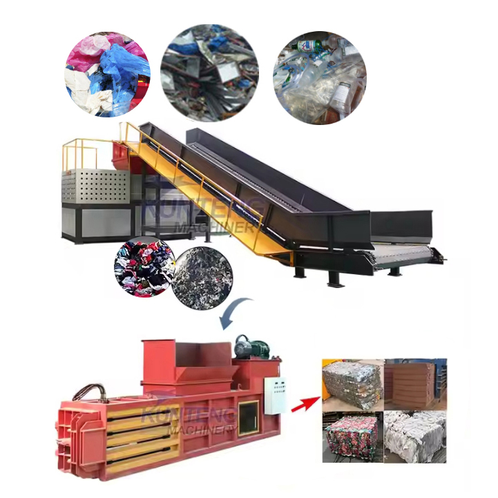 Industrial Waste Shredder Organic Waste Shredder And Baler - Color: Customized