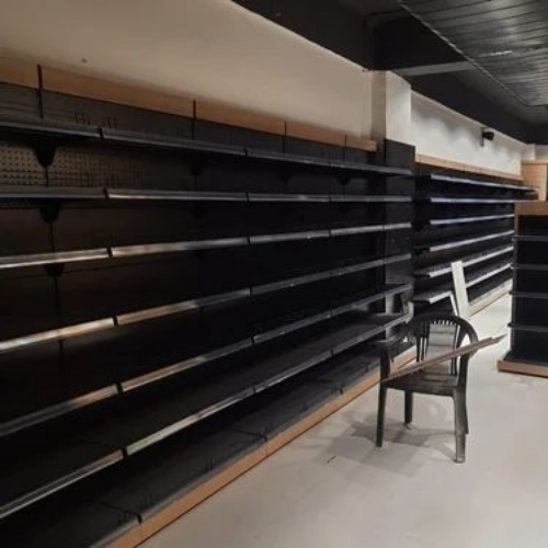 Metal wall mounted supermarket Rack