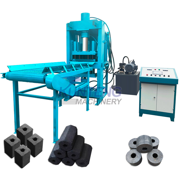 Rice Husk Charcoal Briquetting Machine Coke Powder Hydraulic Forming Machine - Briquette Size: Customized