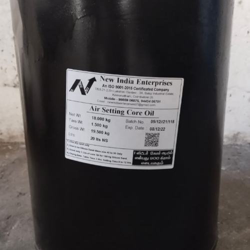 Air setting core oil