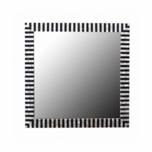 Black And White Mop Mirror Frame