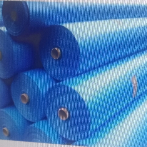 Blue Plain Hdpe Fabric