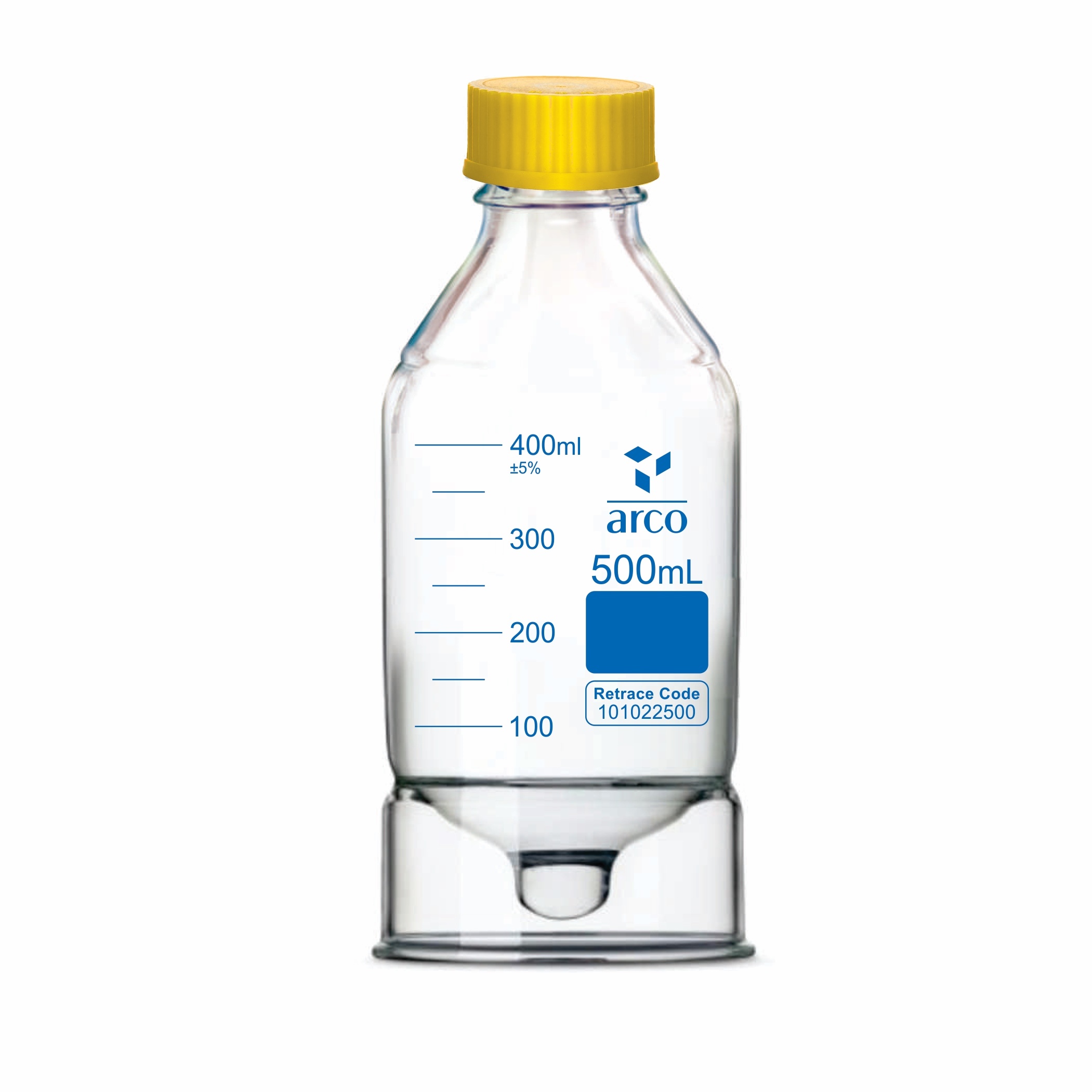 Bottle Hplc Mobile Phase Pp Screw Cap Usp 500Ml 2061021 Pack Of 1 - Color: Transparent