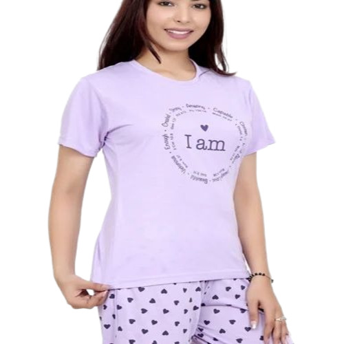 Ladies Cotton Lavender Night Dress