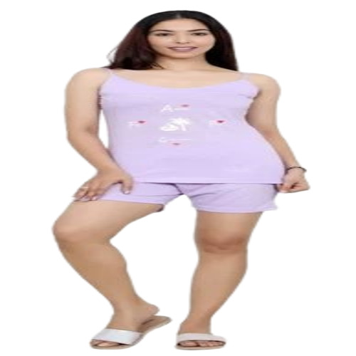 Ladies Cotton Printed Night Suit