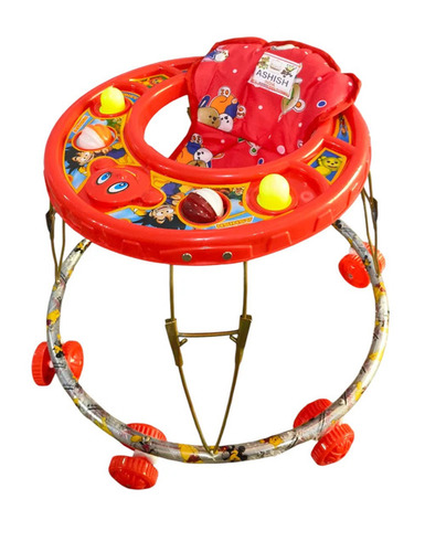 Plastic Crimson Red Baby Musical Walker
