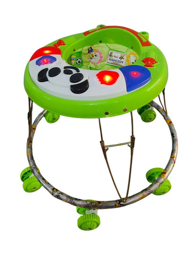 Plastic Green Baby Musical Walker