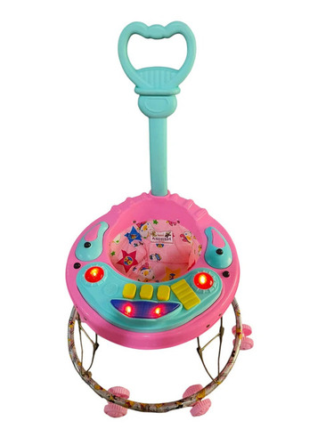 Plastic Pink Baby Musical Walker