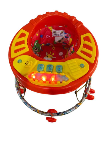 Plastic Red Baby Musical Walker