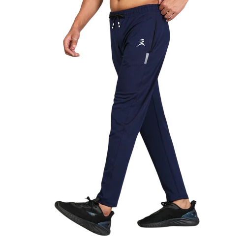Blue Polyester Track Pant
