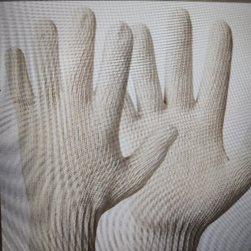 Cotton knitted glove