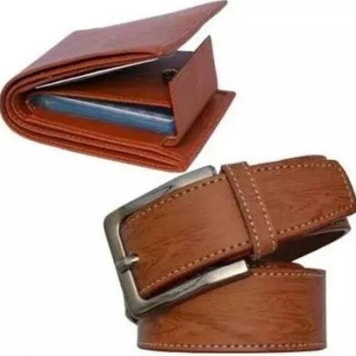 Leather Belt And Purse 