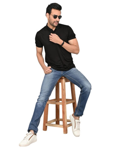 Mens Polo Neck T Shirt