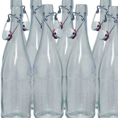 Swing Top Glass Water Bottle