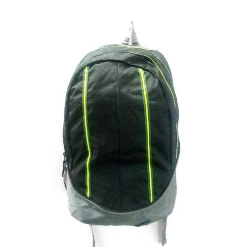 Black Nylon College Backpack