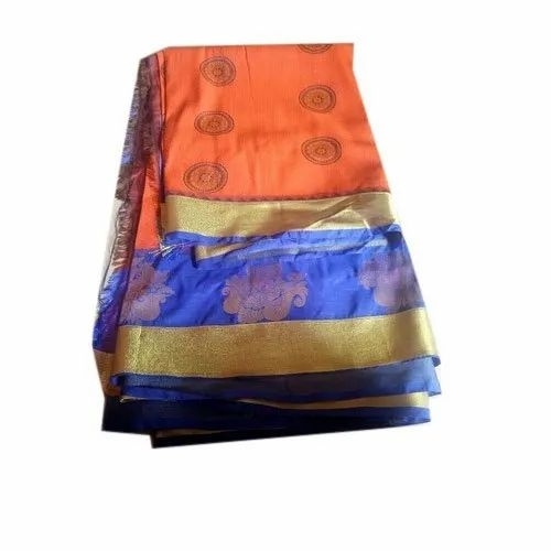 Ladies Polyester Silk Sarees