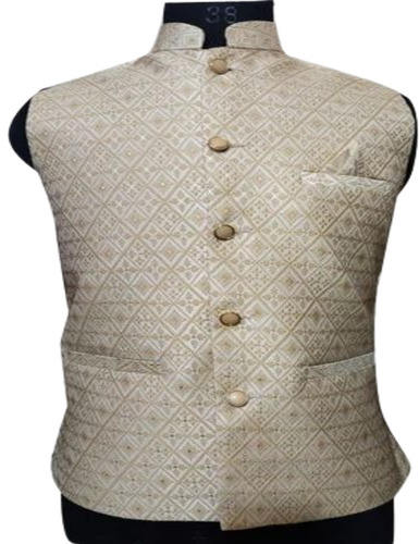 Men Silk Nehru Jacket