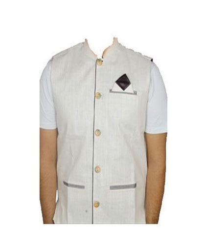 Plain White Nehru Jacket