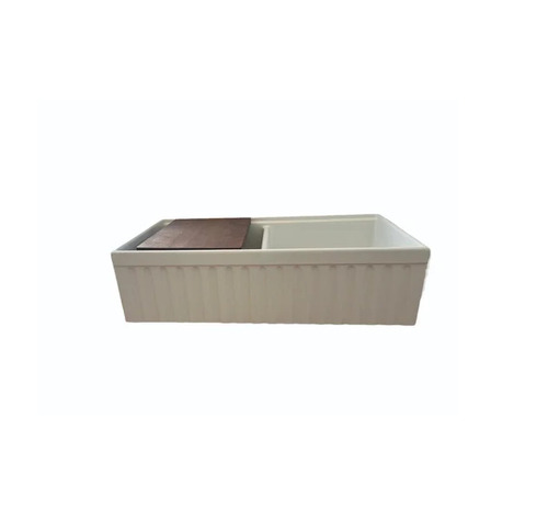 Rectangular Ceramic Double Bowl Sink