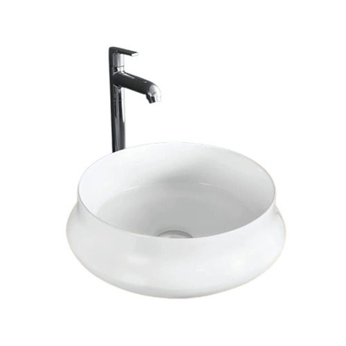White Ceramic Tabletop Round Wash Basin