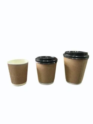 Brown Ripple Paper Cup