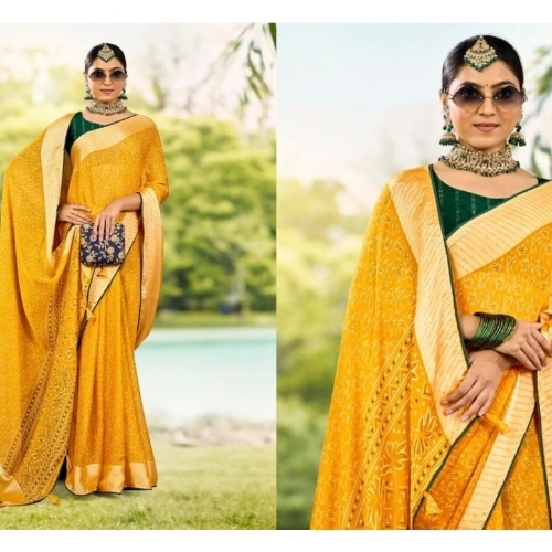 Chiffon Printed Saree