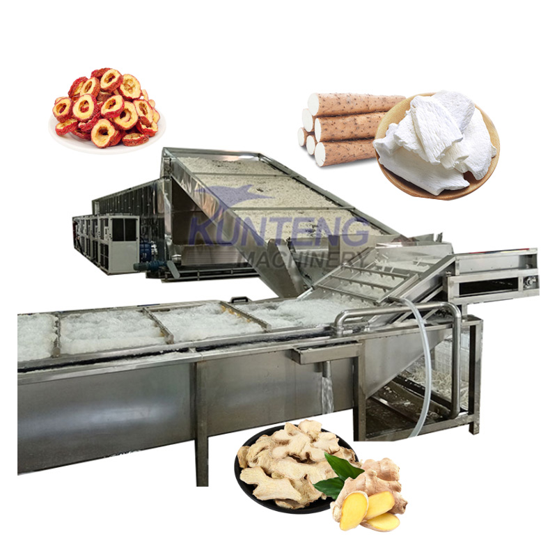 Fully Automatic Washing Slicing Drying And Packaging Equipment For Dried Food Products - Color: Customized
