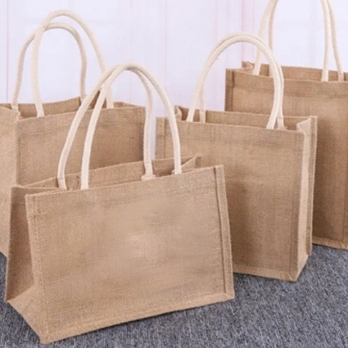 Handmade brown jute bag