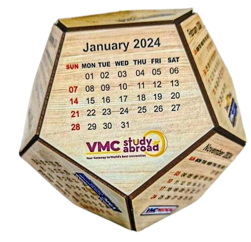 Hexagon Table Calendar