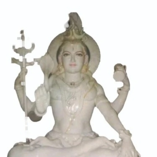 Lord Shiva Moorti Statue - Marble, Standard Size | Eco-Friendly, Light Weight, Durable, New