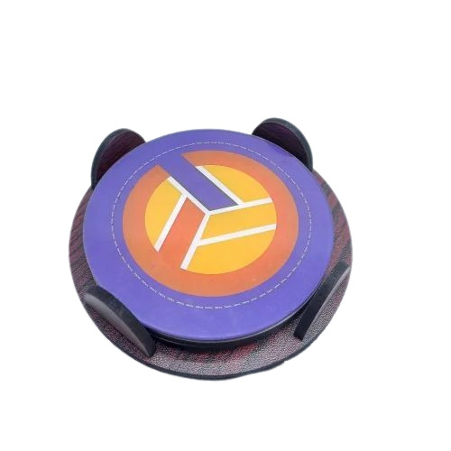 Printed Round Acrylic Tea Coaster Set