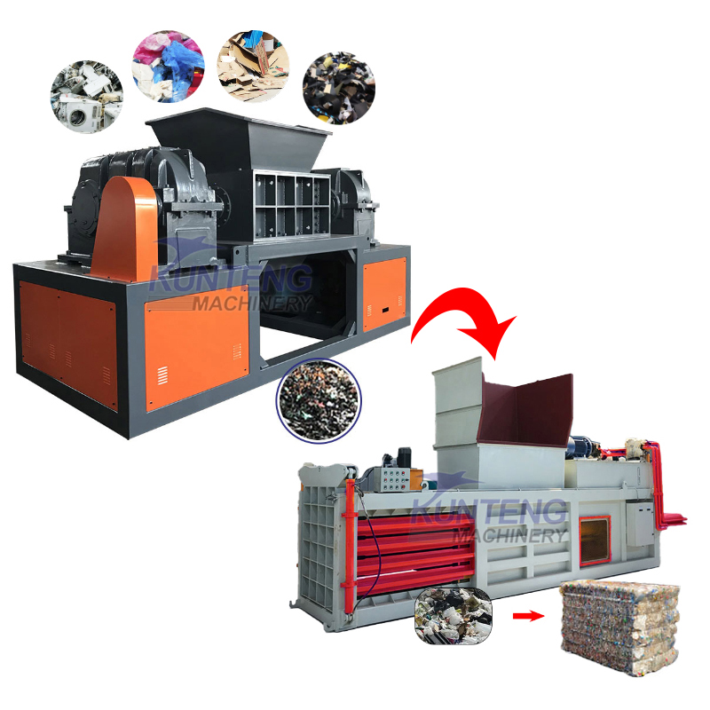 Scrap Metal Shredder Garbage Shredder And Baler - Capacity: Customized Ton/Day