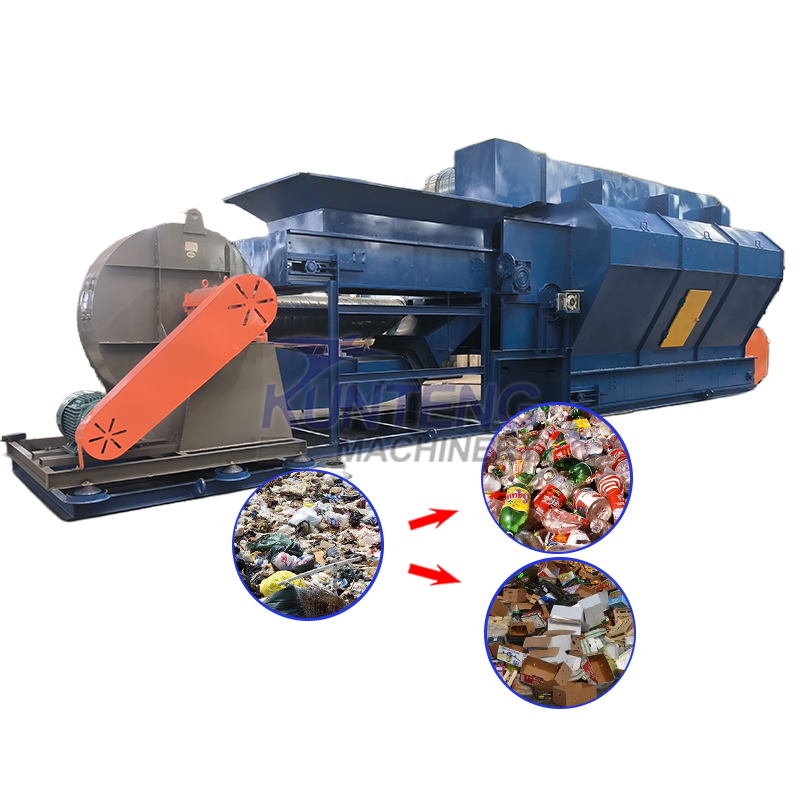 Urban Garbage Air Screening Machine Construction Waste Sorting Equipment - Capacity: 20 T/Hr