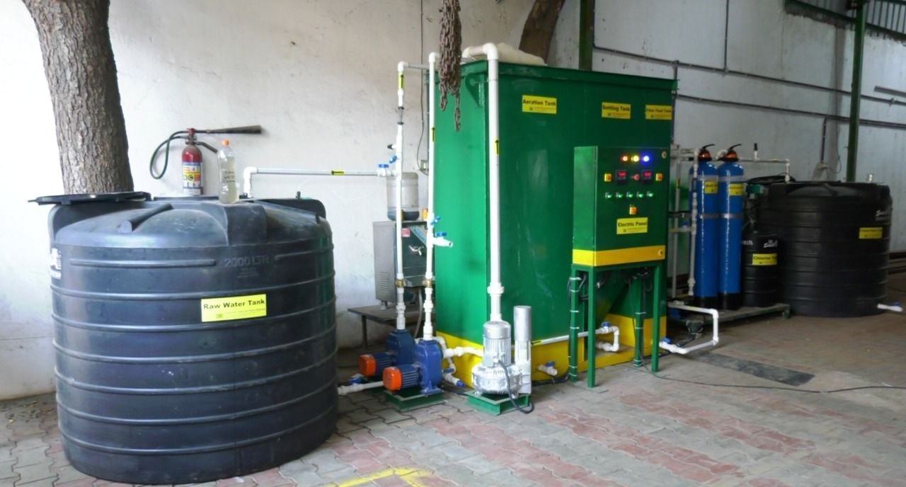 5 Kld Hybrid Stp - Application: Treatment And Reuse Of Domestic Wastewater For Flushing