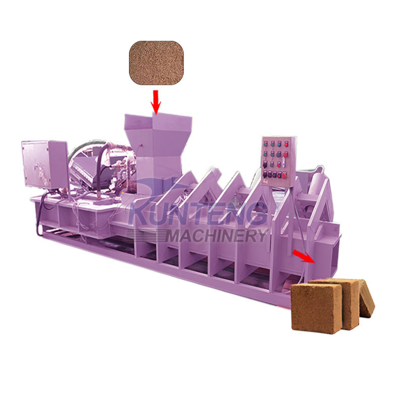 Coconut Coir Block Manufacturing Machine Coconut Coir Brick Making Machine - Dimensions: 6000*2400*1800 Millimeter (Mm)