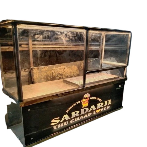 Ss Curved Glass Cakes Display Counter