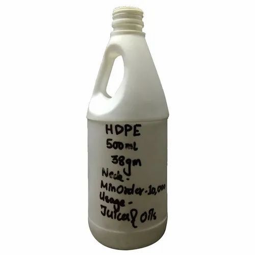 500 Ml White Hdpe Plastic Can