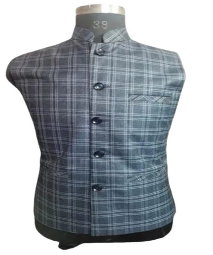Check Nehru Jacket