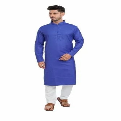 Cotton Plain Kurta Pajama