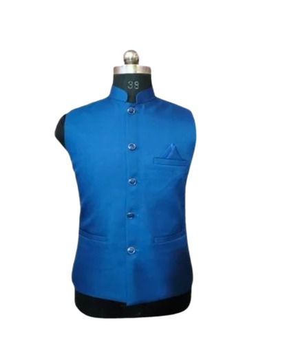 Men Blue Nehru Jacket