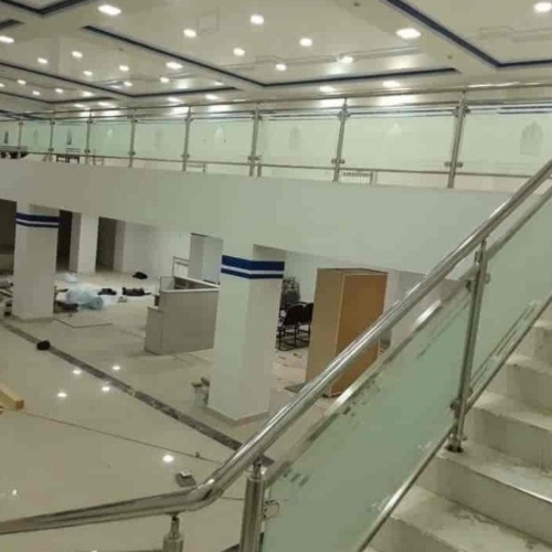 Stairs Tempered Glass Railing